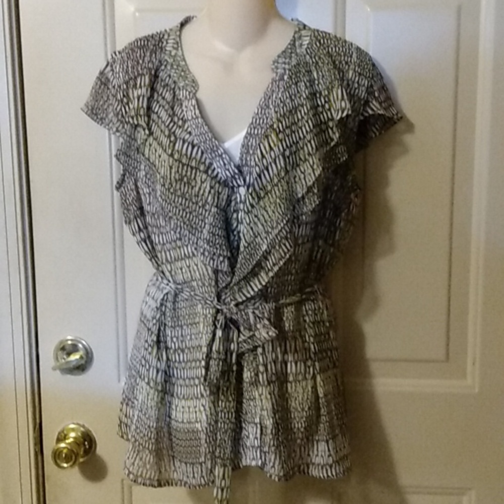 Snake print blouse with tank